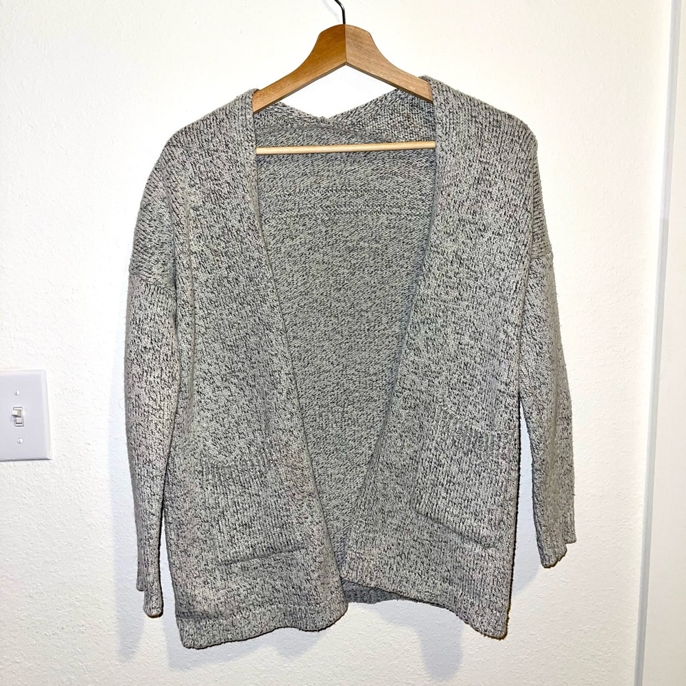 Thick Gray, Knit Cardigan Size SMALL